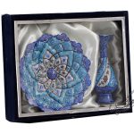 Minakari plate and vase gift box