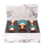 Sangab and turquoise vase service
